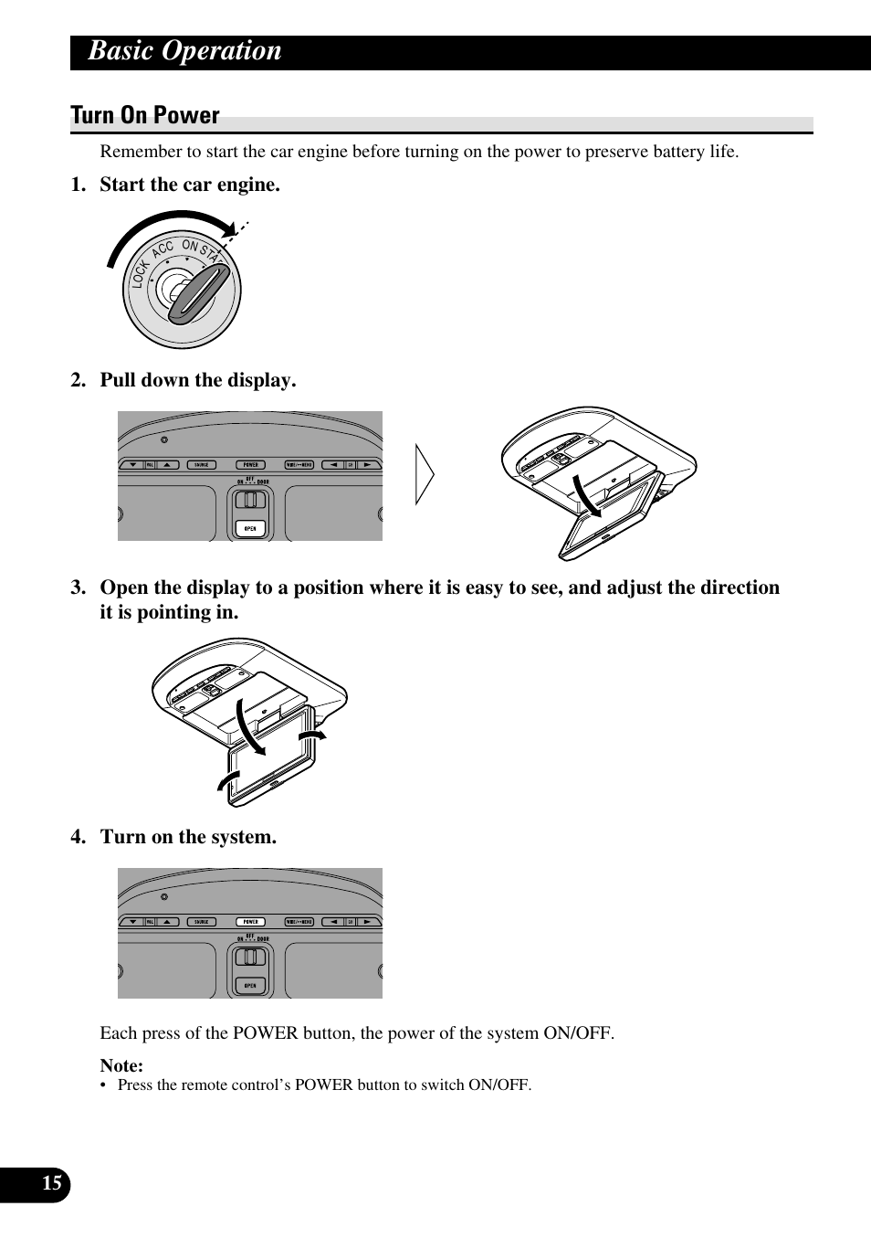 Basic operation, Turn on power | Pioneer AVR-W6100 User Manual | Page 16 / 112