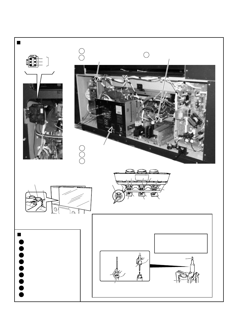 Assembly adjustment location, Adjustment items a | Pioneer PRO-610HD User Manual | Page 4 / 83