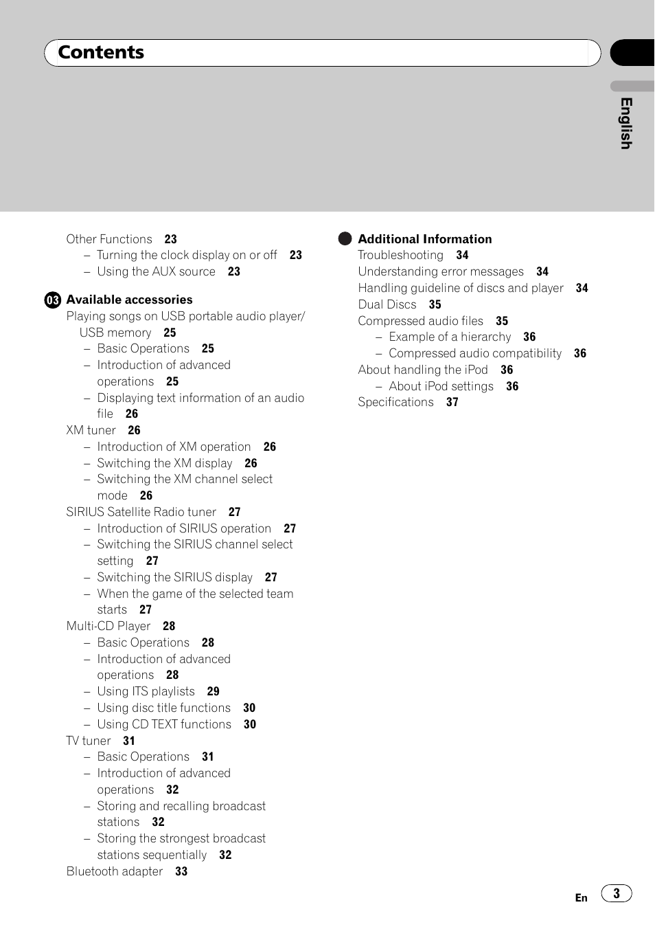 Pioneer SRC7127-B/N User Manual | Page 3 / 118