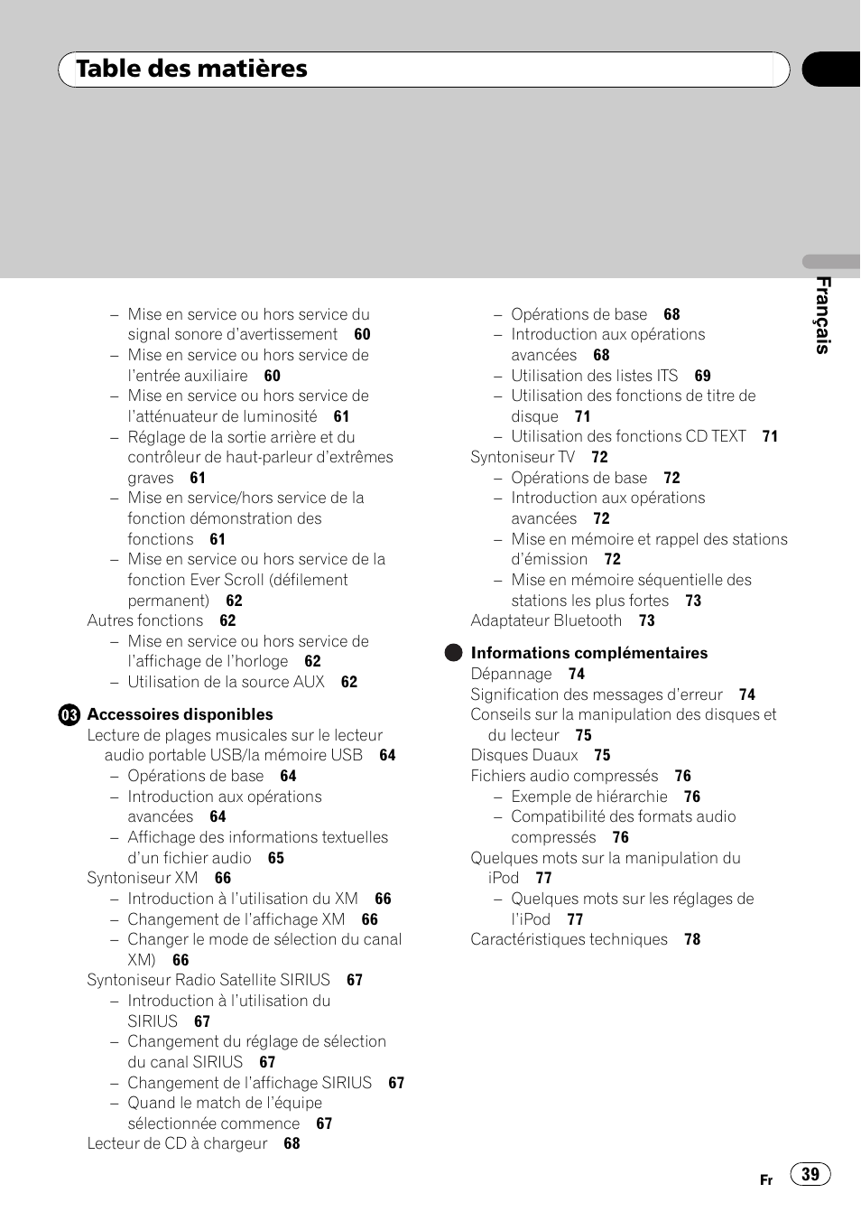 Pioneer SRC7127-B/N User Manual | Page 39 / 118