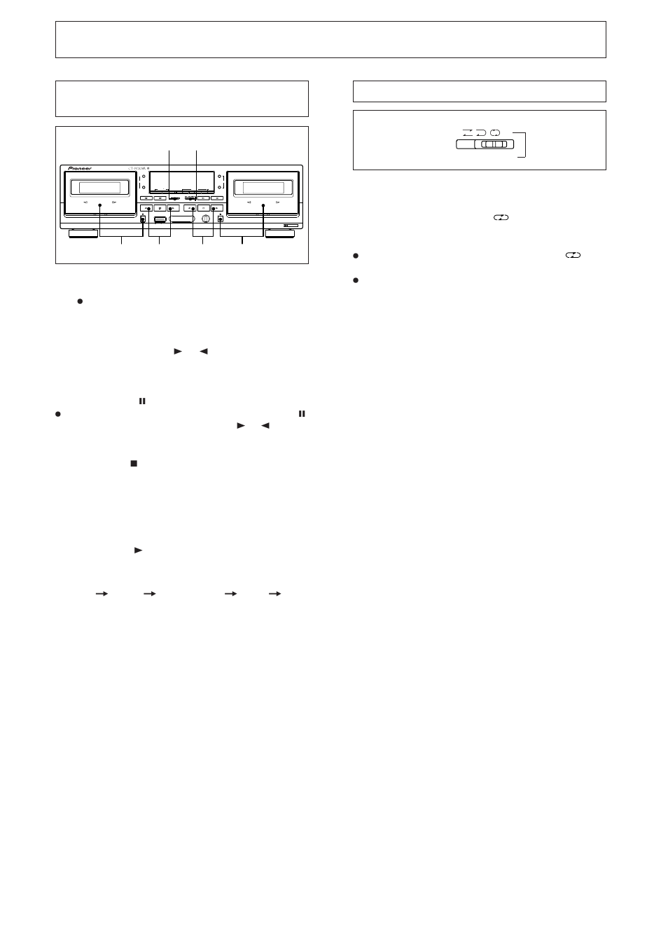 Playback single playback blank skip, Playback, Single playback (either deck i or deck ii) | Blank skip | Pioneer CT-W208R User Manual | Page 11 / 20