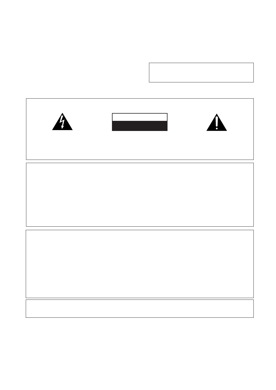 Important, Warning, Caution | Important notice [for u.s. model | Pioneer CT-W208R User Manual | Page 2 / 20