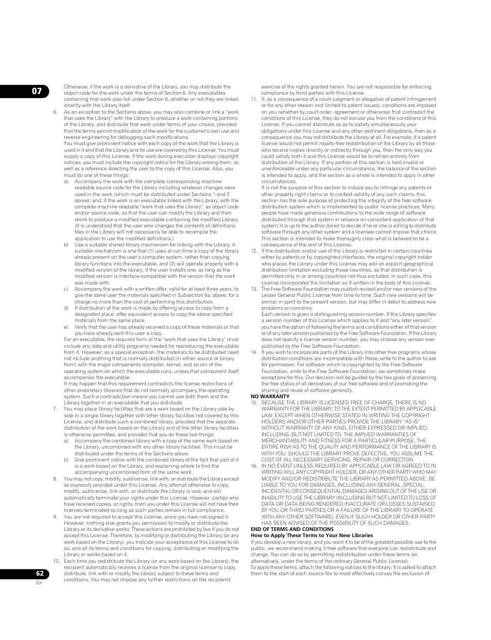 Pioneer BONUSVIEW BDP-LX91 User Manual | Page 62 / 73