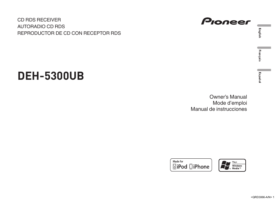 Pioneer DEH-5300UB User Manual | 48 pages
