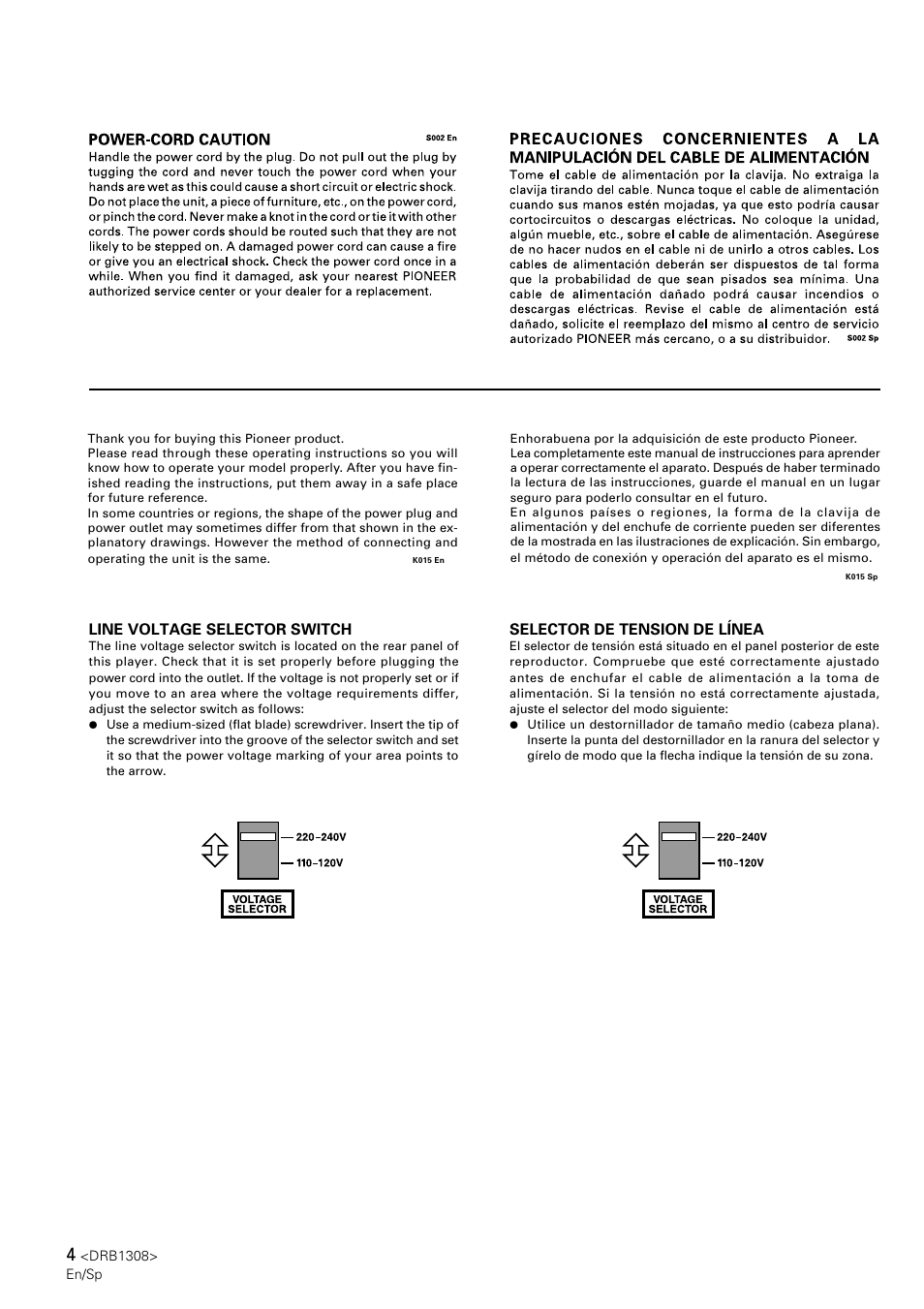 Pioneer CMX-3000 User Manual | Page 4 / 33