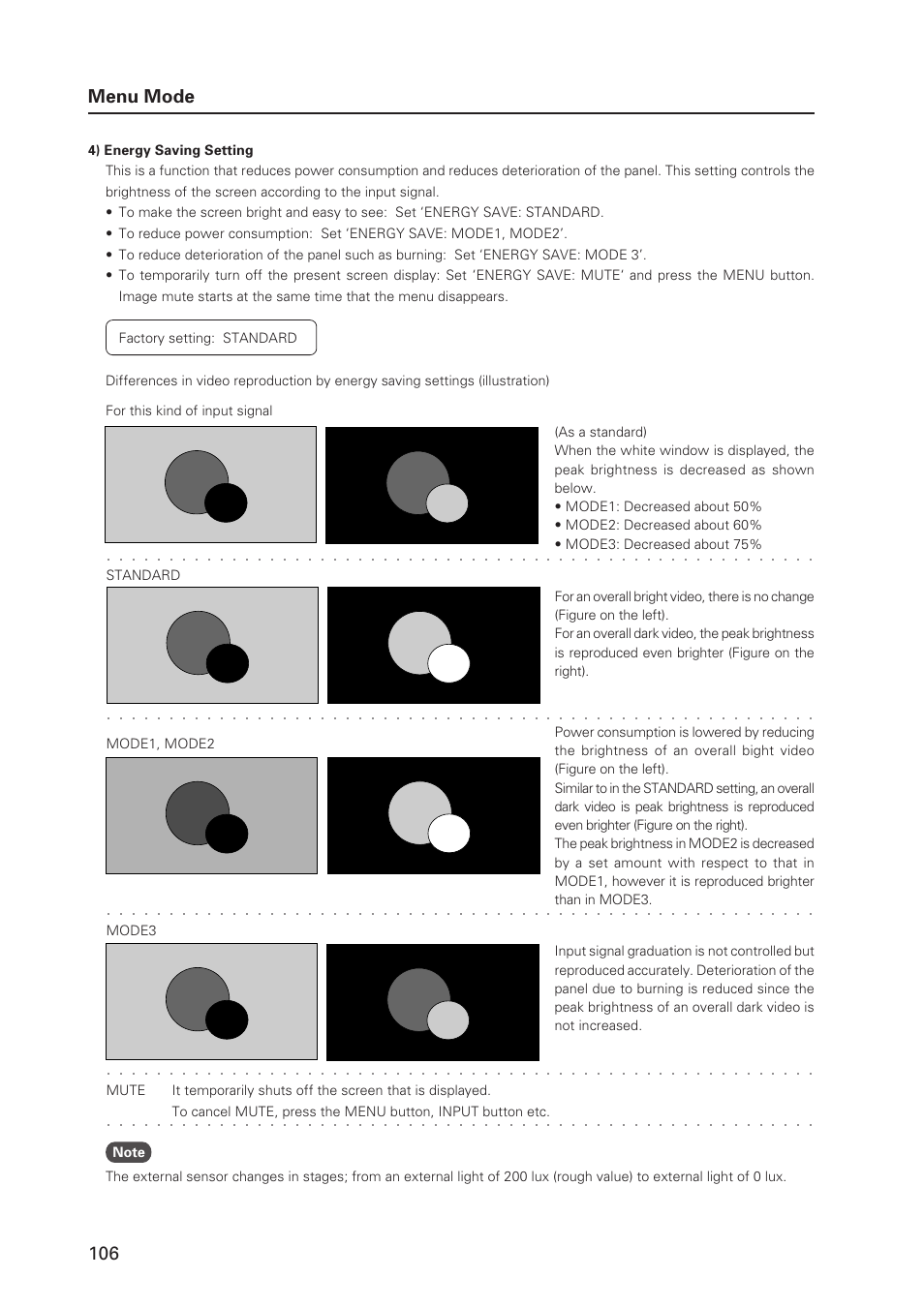 106 menu mode | Pioneer MILESTONE 12 User Manual | Page 106 / 215