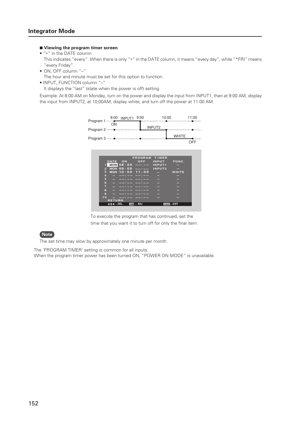 152 integrator mode | Pioneer MILESTONE 12 User Manual | Page 152 / 215