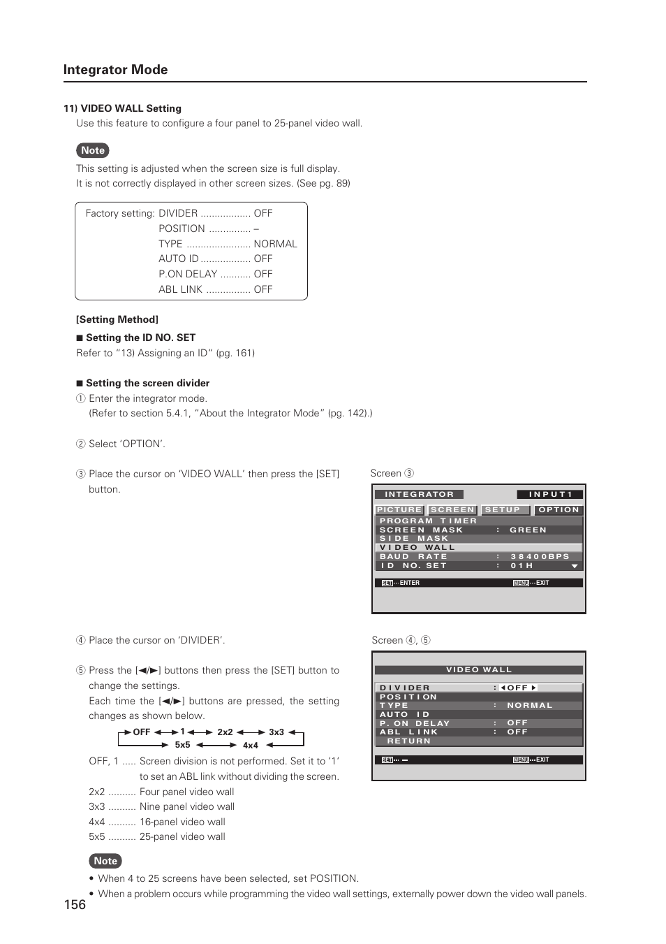 156 integrator mode | Pioneer MILESTONE 12 User Manual | Page 156 / 215