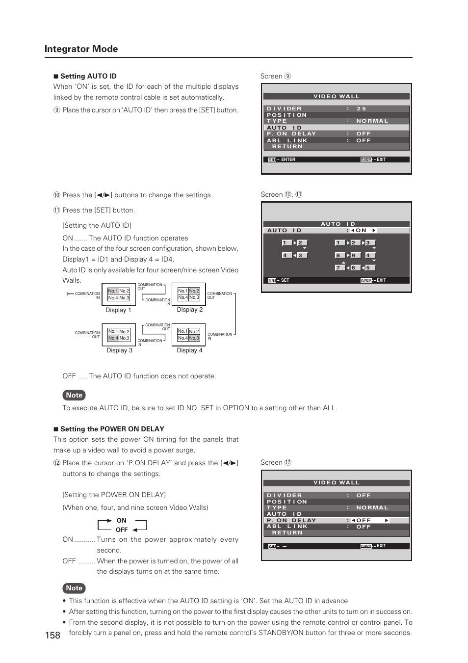 158 integrator mode | Pioneer MILESTONE 12 User Manual | Page 158 / 215