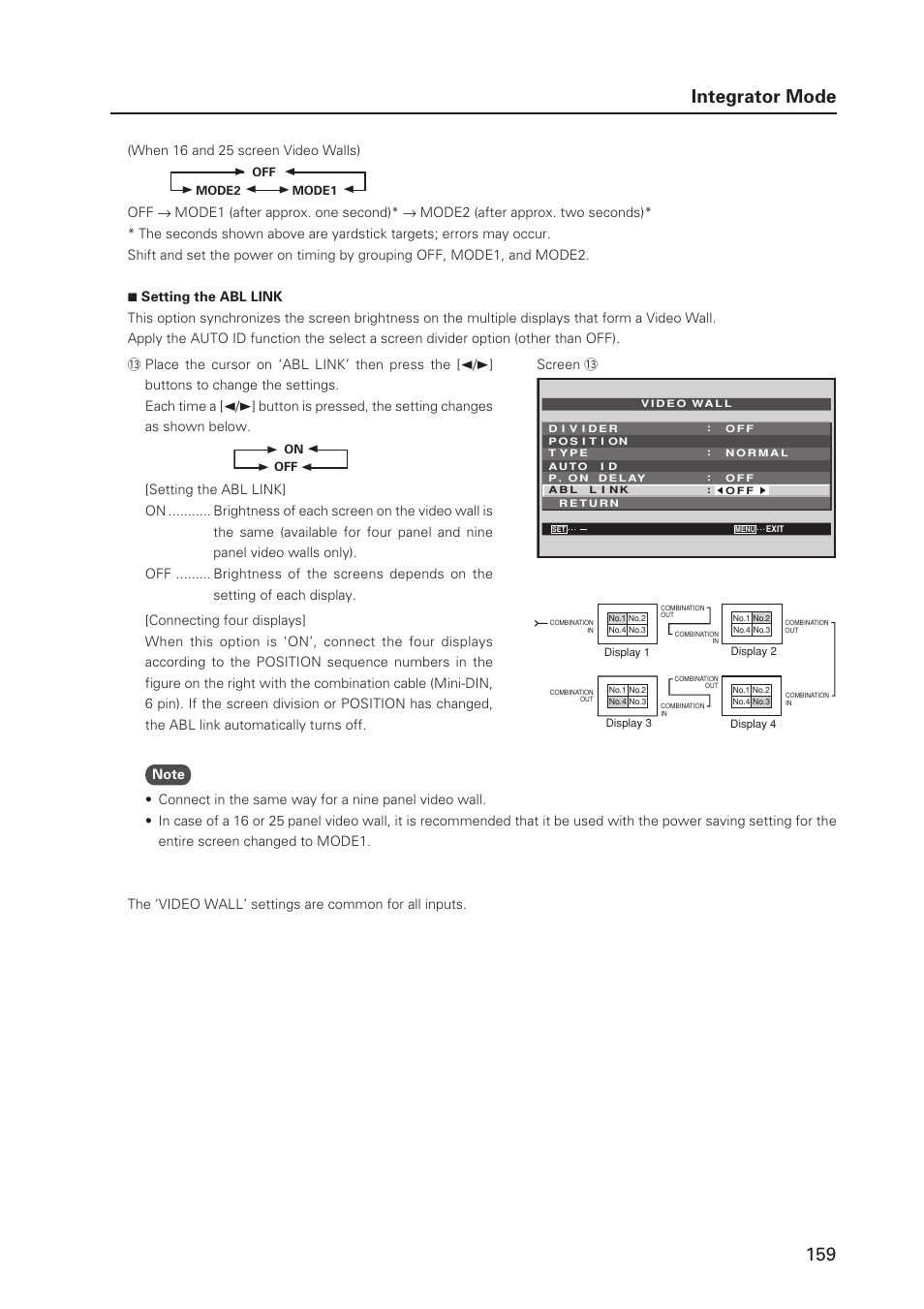159 integrator mode | Pioneer MILESTONE 12 User Manual | Page 159 / 215