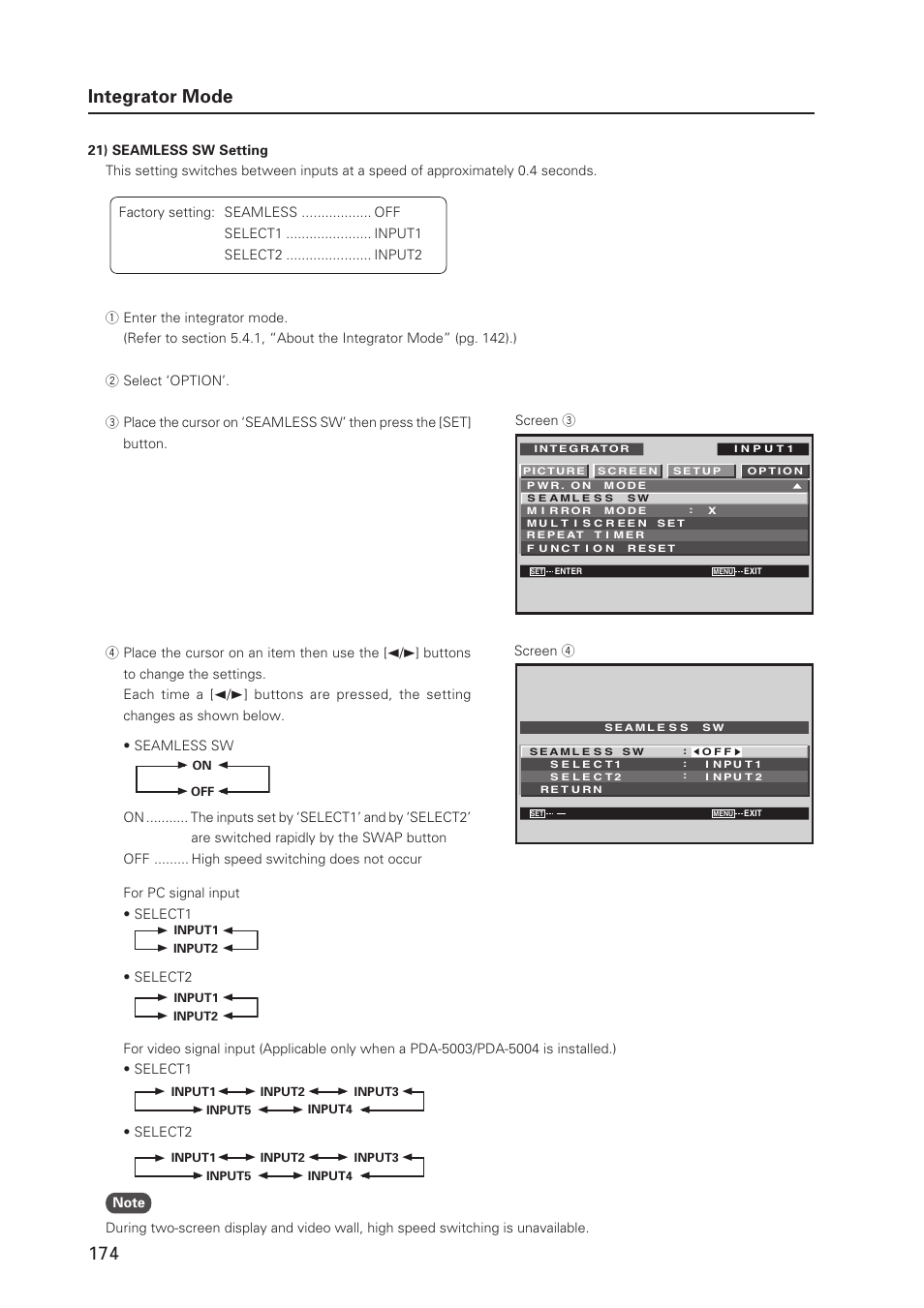 174 integrator mode | Pioneer MILESTONE 12 User Manual | Page 174 / 215