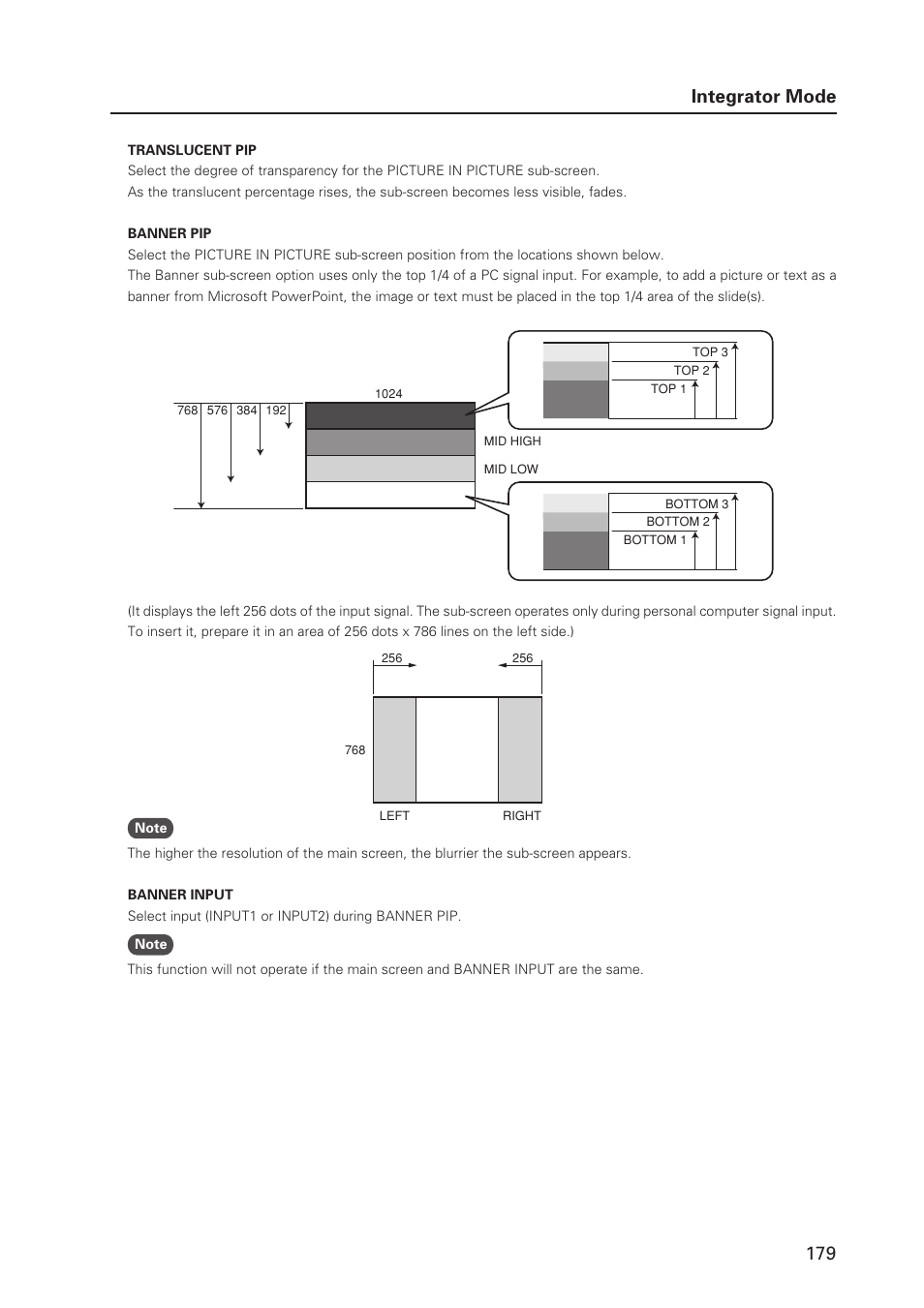 179 integrator mode | Pioneer MILESTONE 12 User Manual | Page 179 / 215