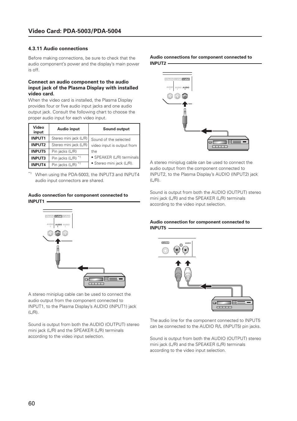 11 audio connections | Pioneer MILESTONE 12 User Manual | Page 60 / 215