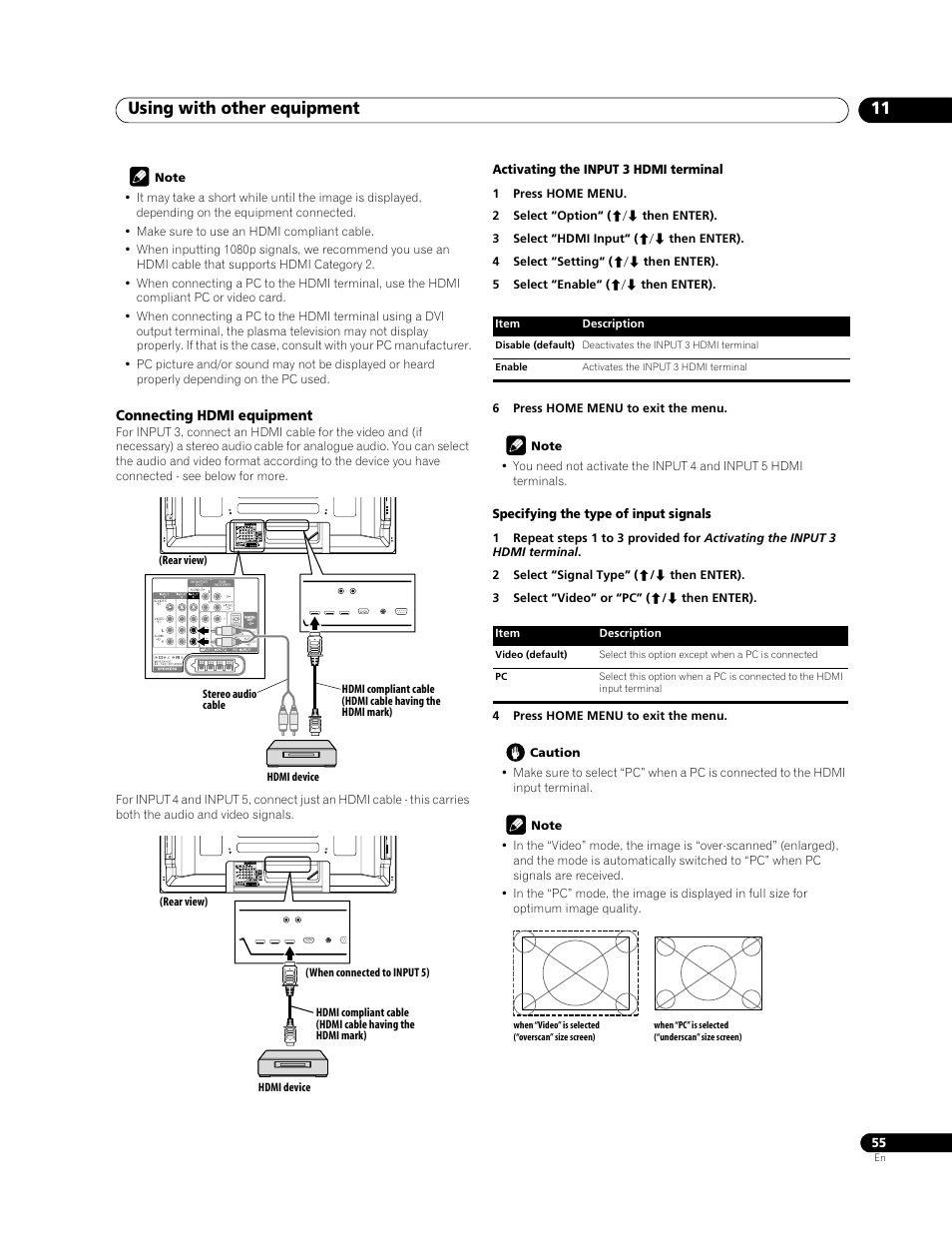 Using with other equipment 11 | Pioneer PDP-508XDA User Manual | Page 55 / 76