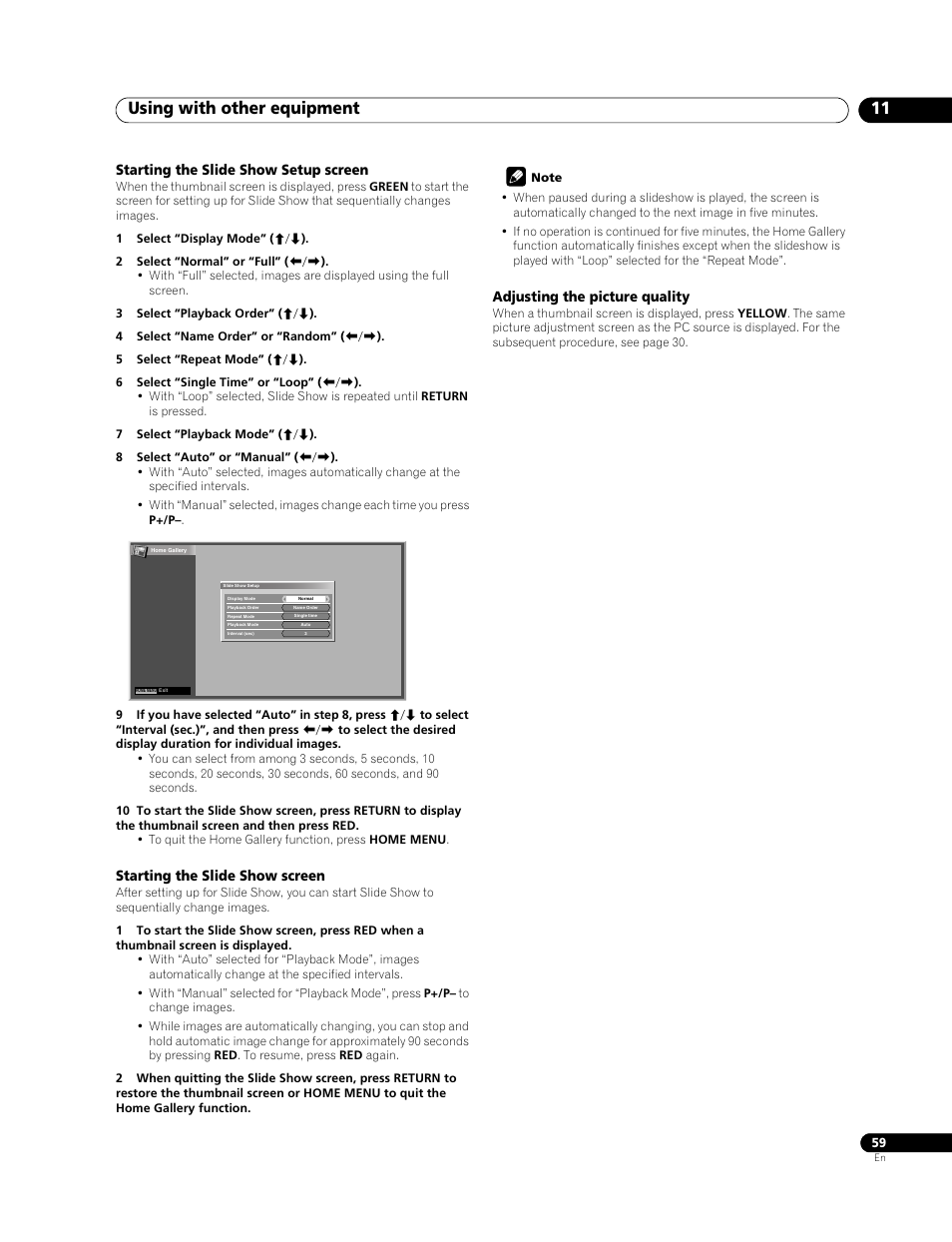 Using with other equipment 11 | Pioneer PDP-508XDA User Manual | Page 59 / 76