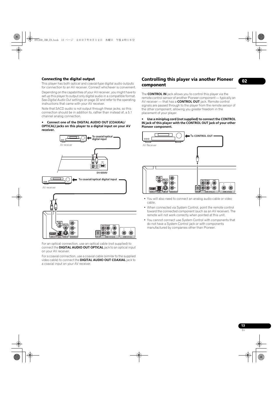 Pioneer DV-LX50 User Manual | Page 13 / 48