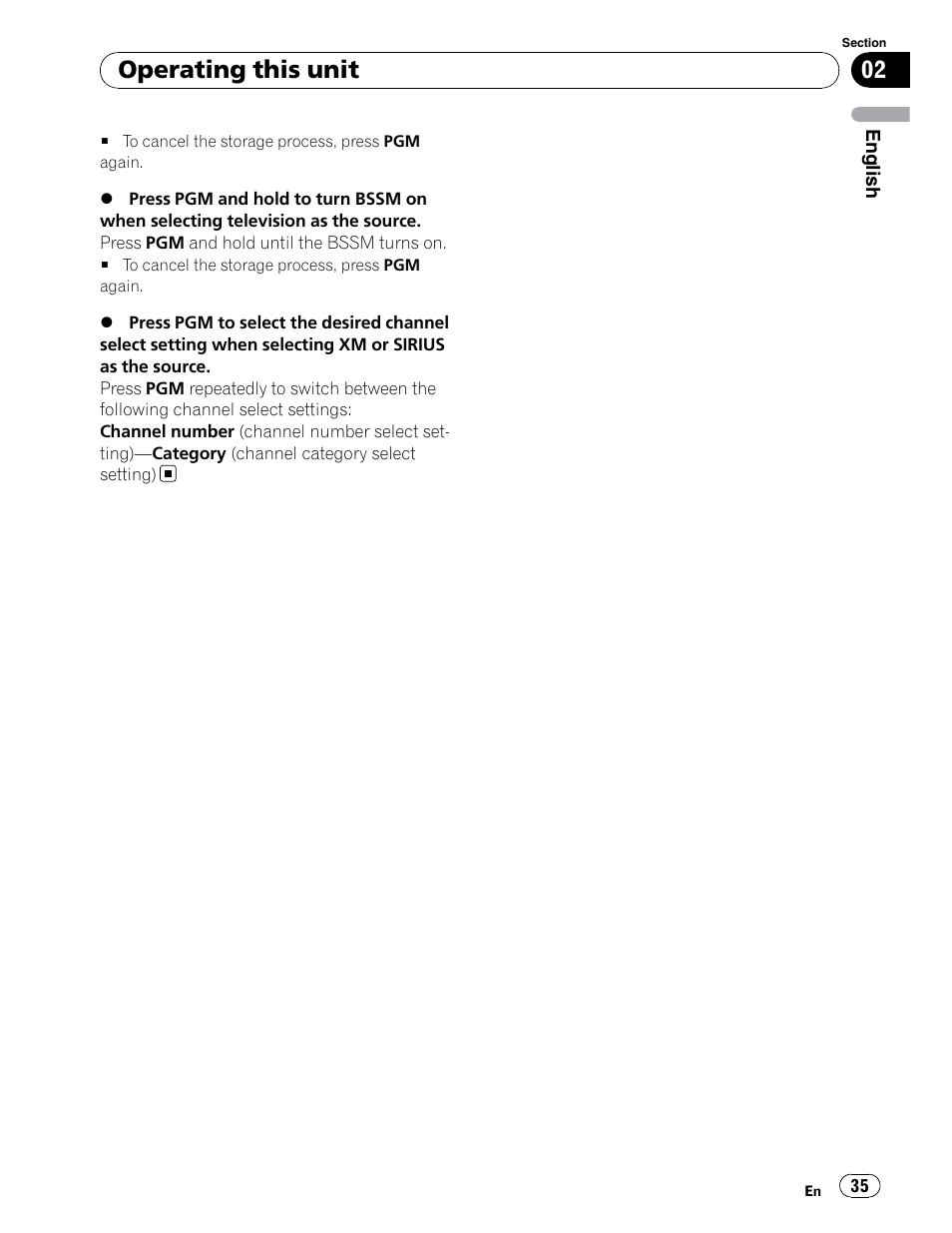 Operating this unit | Pioneer DEH-P6900UB User Manual | Page 35 / 81