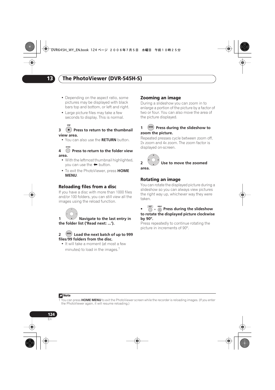 Pioneer DVR-545H-S User Manual | Page 124 / 163