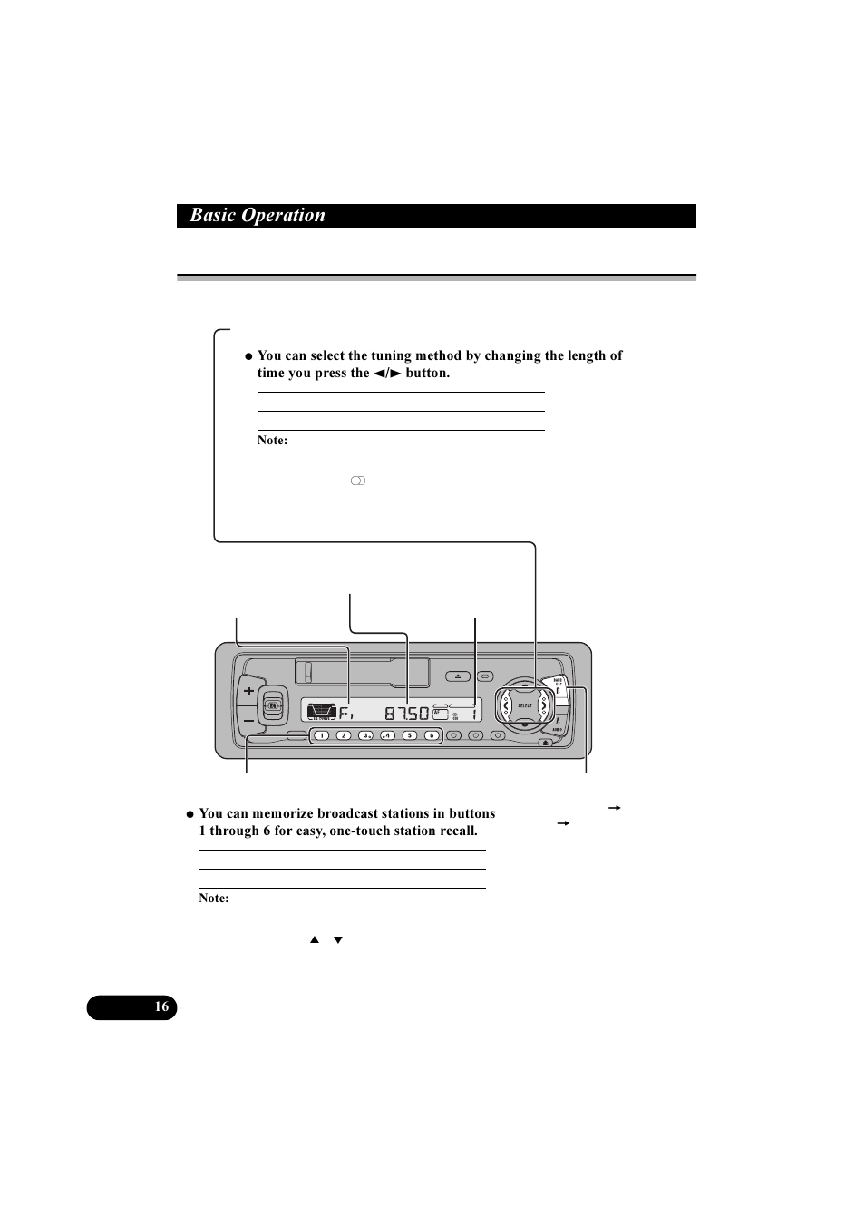 Dvlf 2shudwlrq, Basic operation of tuner | Pioneer KEH-P5900R User Manual | Page 16 / 48