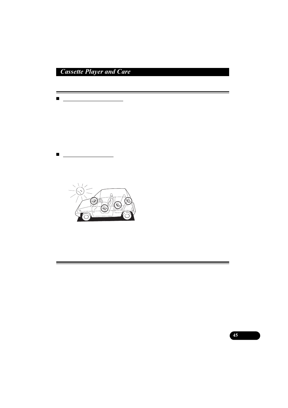 Dvvhwwh 3od\hu dqg &duh, Precaution, Cleaning the head | Pioneer KEH-P5900R User Manual | Page 45 / 48