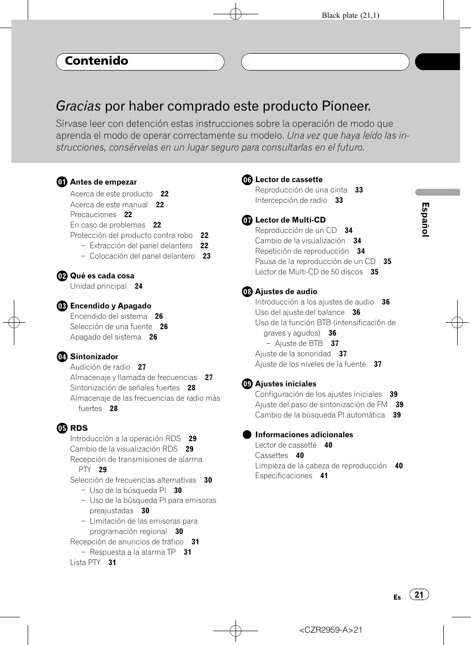 Pioneer KEH-P2030R User Manual | Page 21 / 64