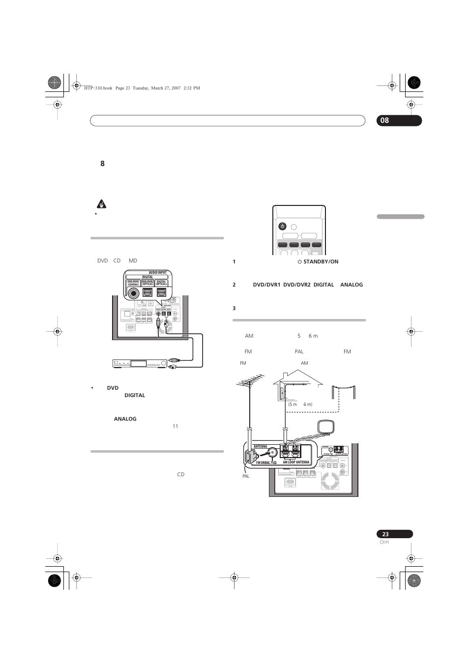 Dvd cd md • dvd digital analog | Pioneer S-ST330 User Manual | Page 53 / 62