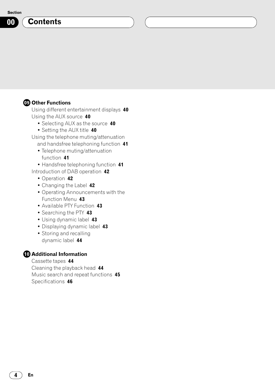 Pioneer KEH-P7020R User Manual | Page 4 / 96