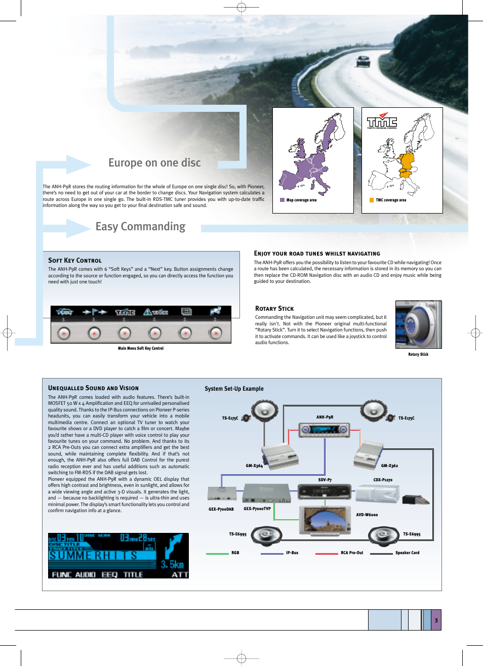 Europe on one disc, Easy commanding | Pioneer CD Player User Manual | Page 3 / 4