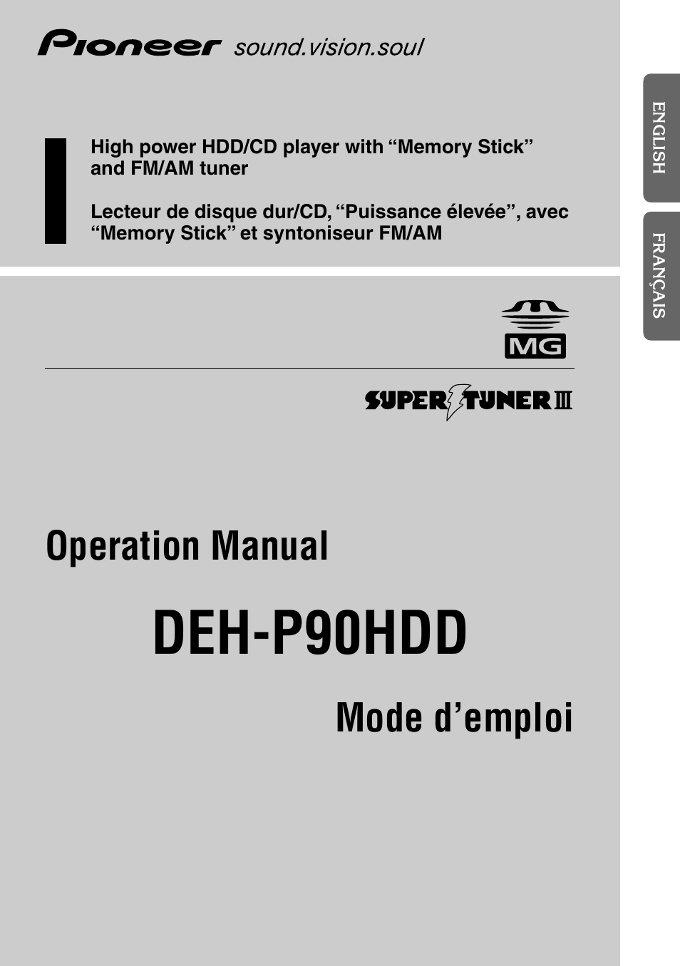 Pioneer DEH-P9100R User Manual | 94 pages