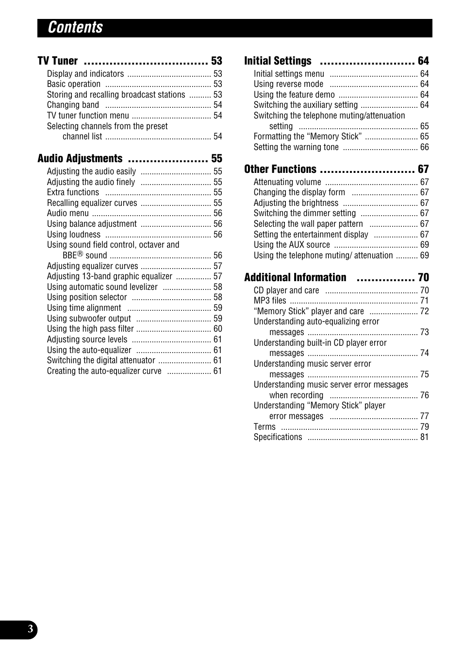 Pioneer DEH-P9100R User Manual | Page 4 / 94