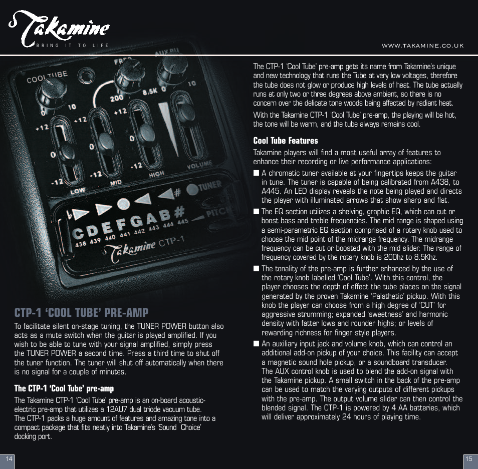 Ctp-1 ‘cool tube’ pre-amp, Cool tube features, The ctp-1 ‘cool tube’ pre-amp | Pioneer CT4-B User Manual | Page 8 / 12