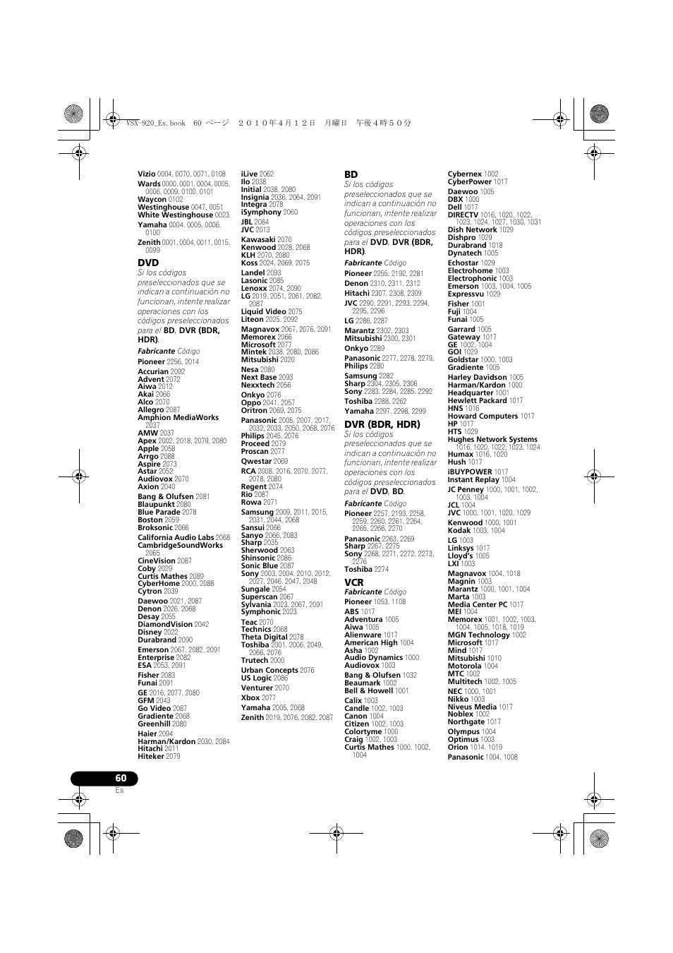 Pioneer VSX 920 User Manual | Page 138 / 160