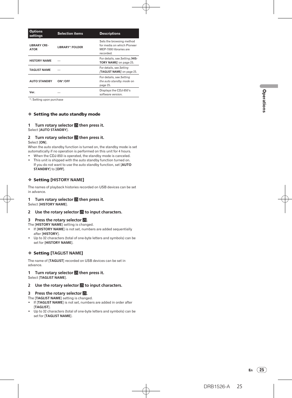 Pioneer CDJ-850 User Manual | Page 25 / 32