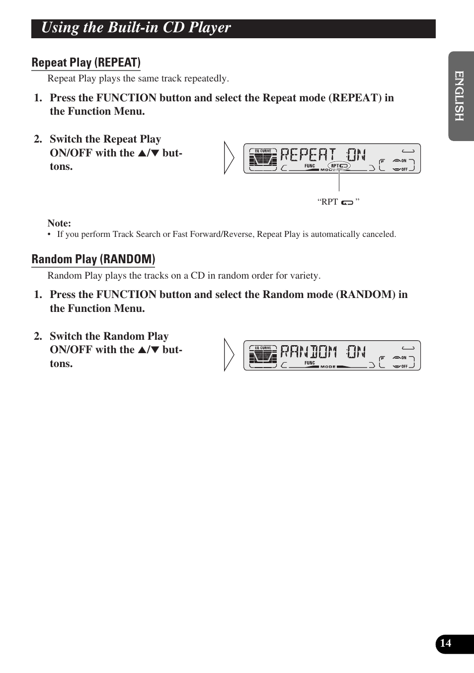 Using the built-in cd player | Pioneer DEH-P3150-B User Manual | Page 15 / 116