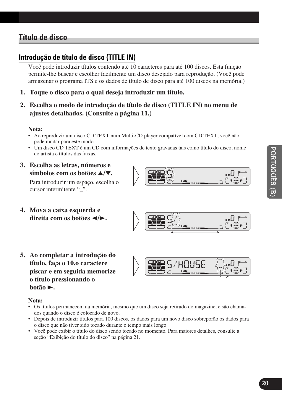 Título de disco, Introdução de título de disco (title in) | Pioneer DEH-P3150-B User Manual | Page 97 / 116