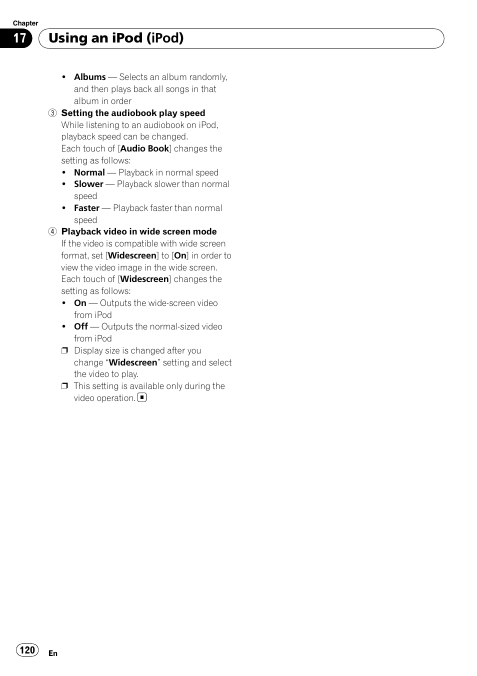 Using an ipod (ipod) | Pioneer AVIC-X9115BT User Manual | Page 120 / 215