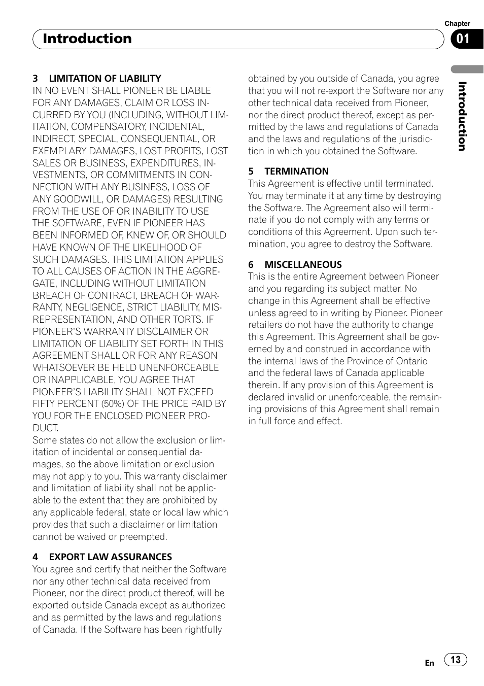 Introduction | Pioneer AVIC-X9115BT User Manual | Page 13 / 215