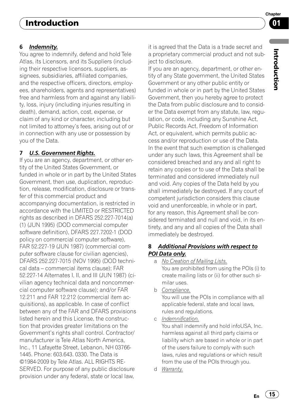 Introduction | Pioneer AVIC-X9115BT User Manual | Page 15 / 215