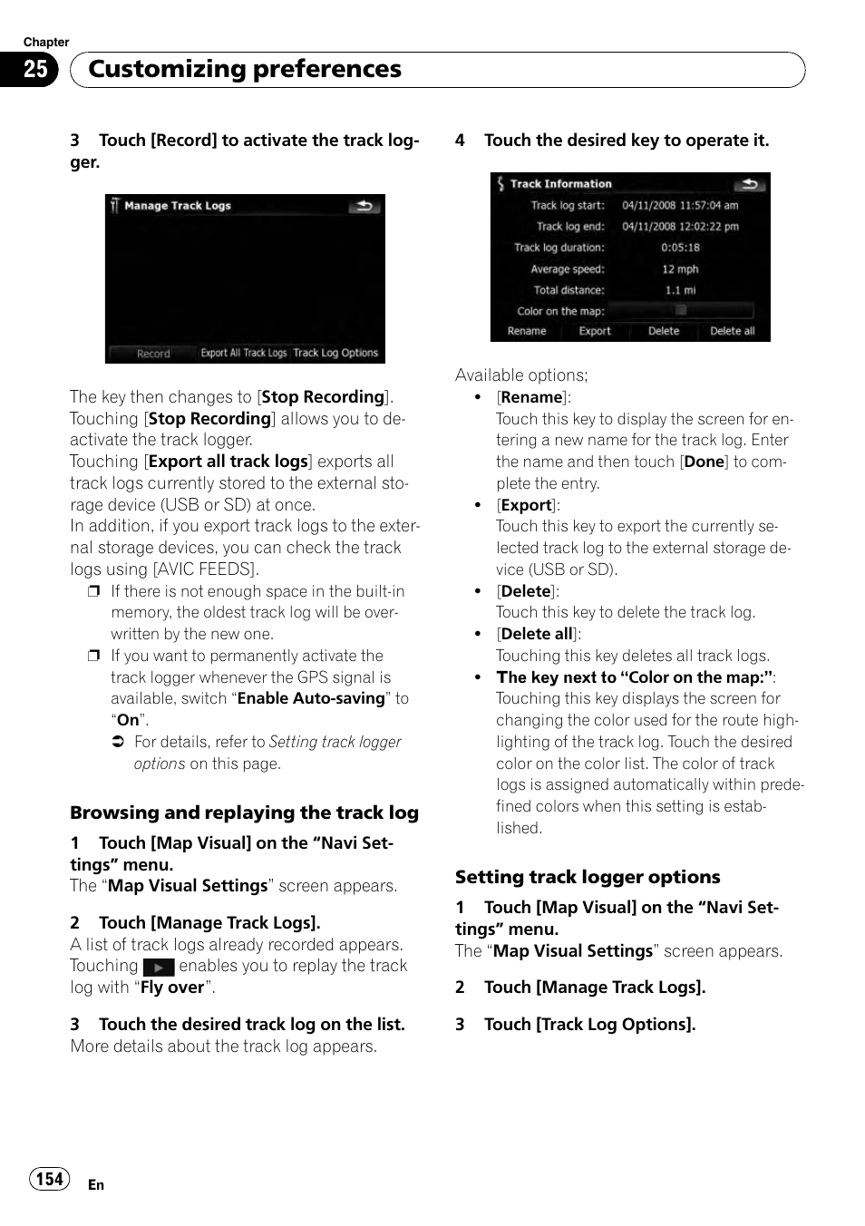 Customizing preferences | Pioneer AVIC-X9115BT User Manual | Page 154 / 215