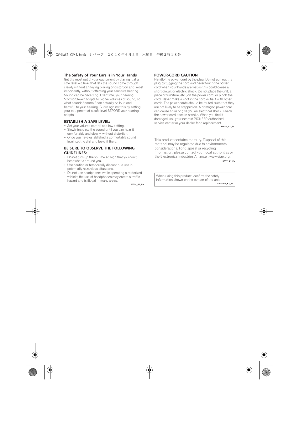 Pioneer XW-NAS5 User Manual | Page 4 / 80