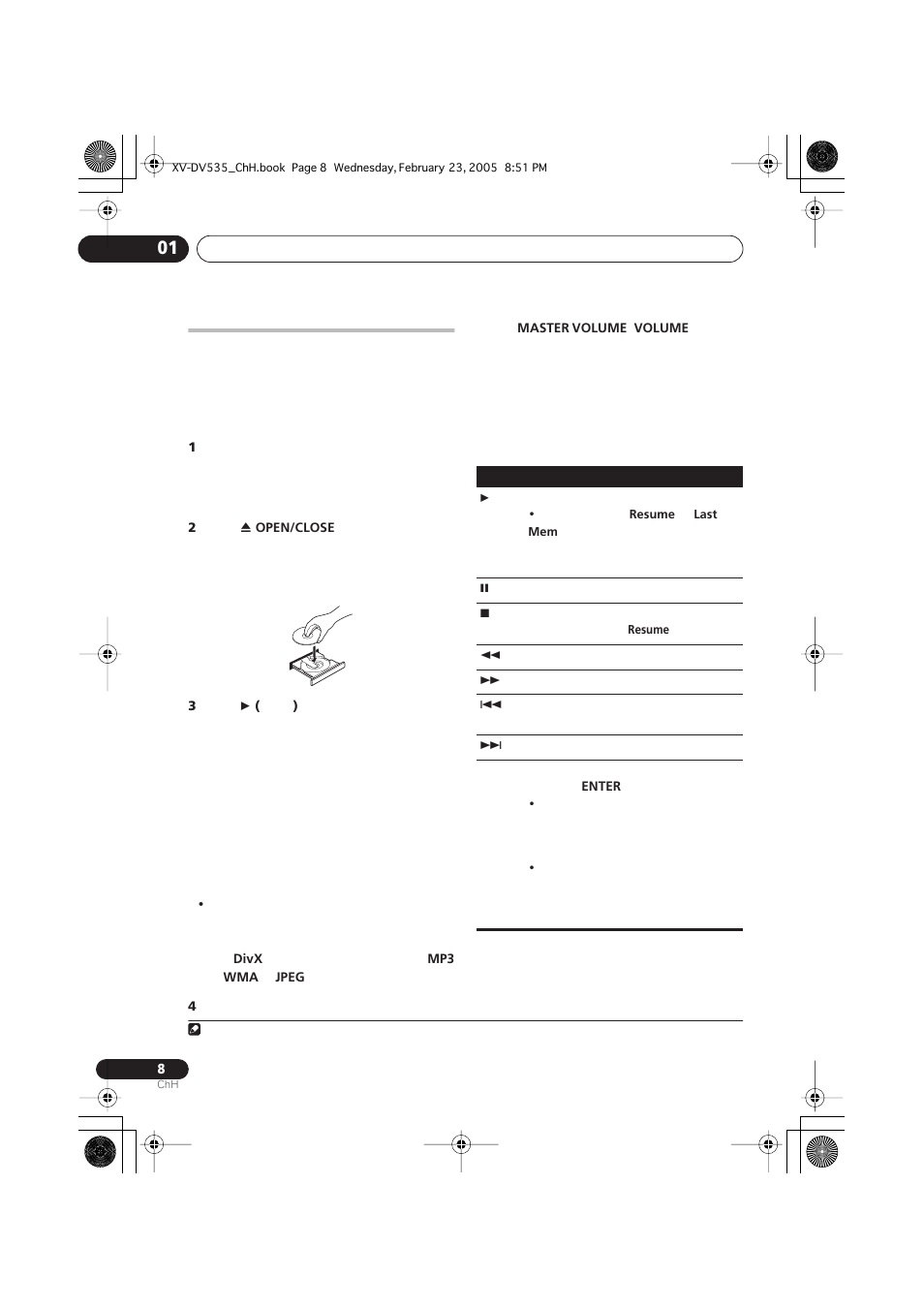 Pioneer XV-DV535 User Manual | Page 62 / 109