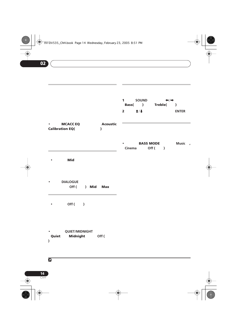 Pioneer XV-DV535 User Manual | Page 68 / 109