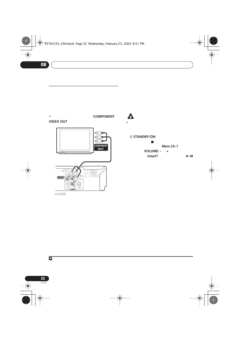 Pioneer XV-DV535 User Manual | Page 86 / 109