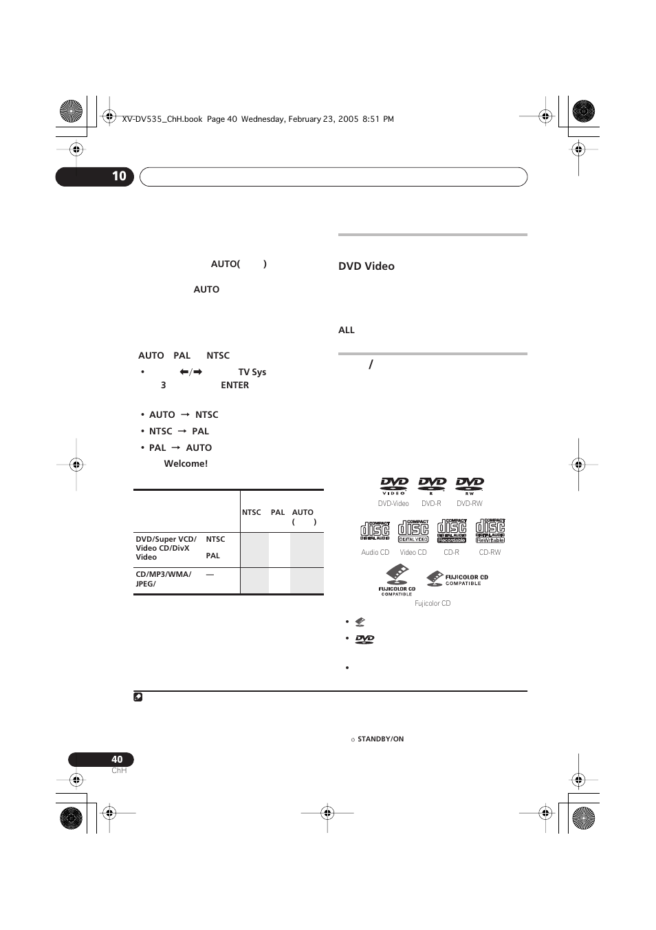 Pioneer XV-DV535 User Manual | Page 94 / 109