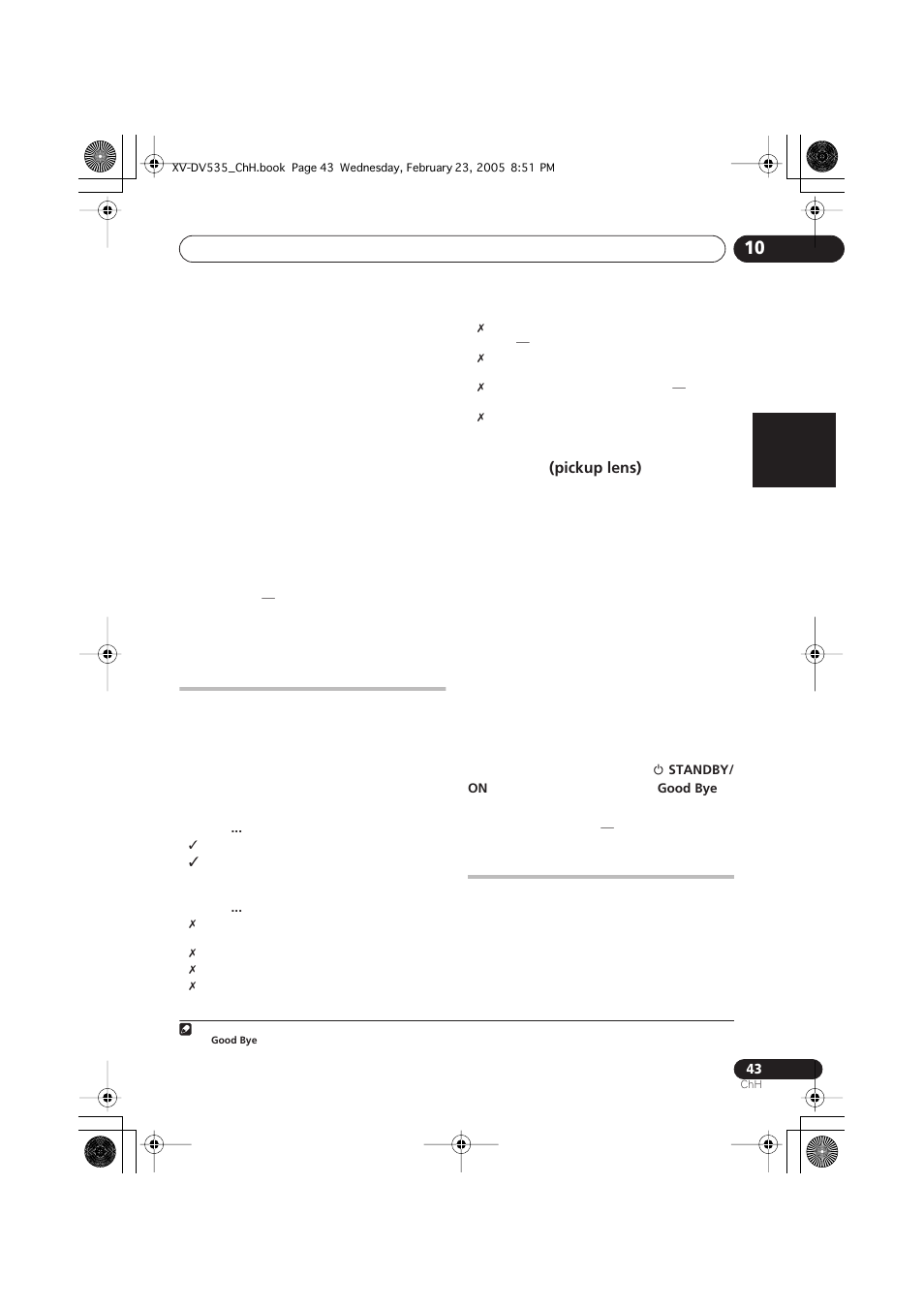 Pioneer XV-DV535 User Manual | Page 97 / 109