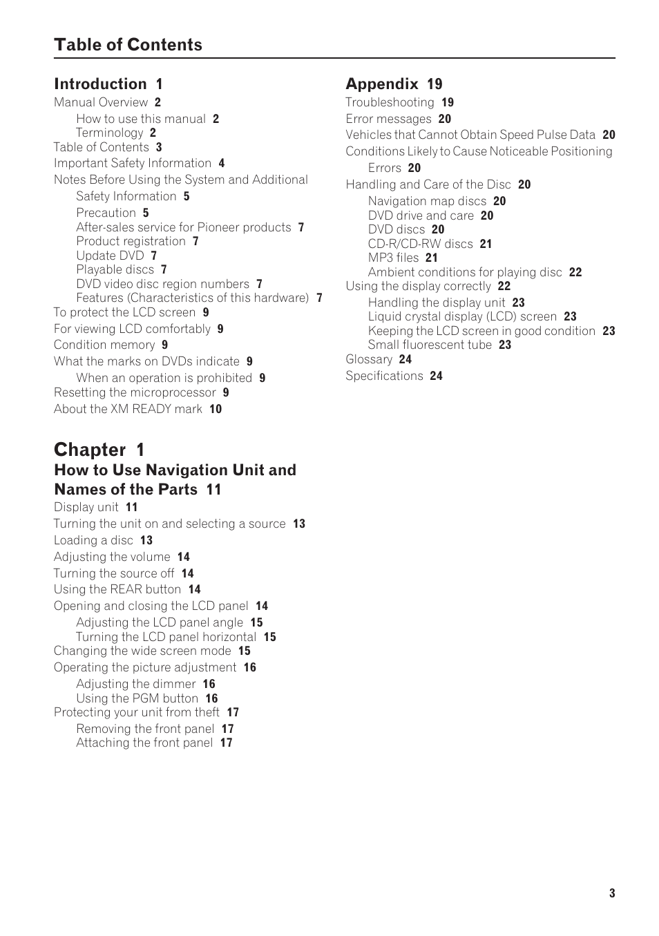 Pioneer AVIC-N1 User Manual | Page 5 / 28