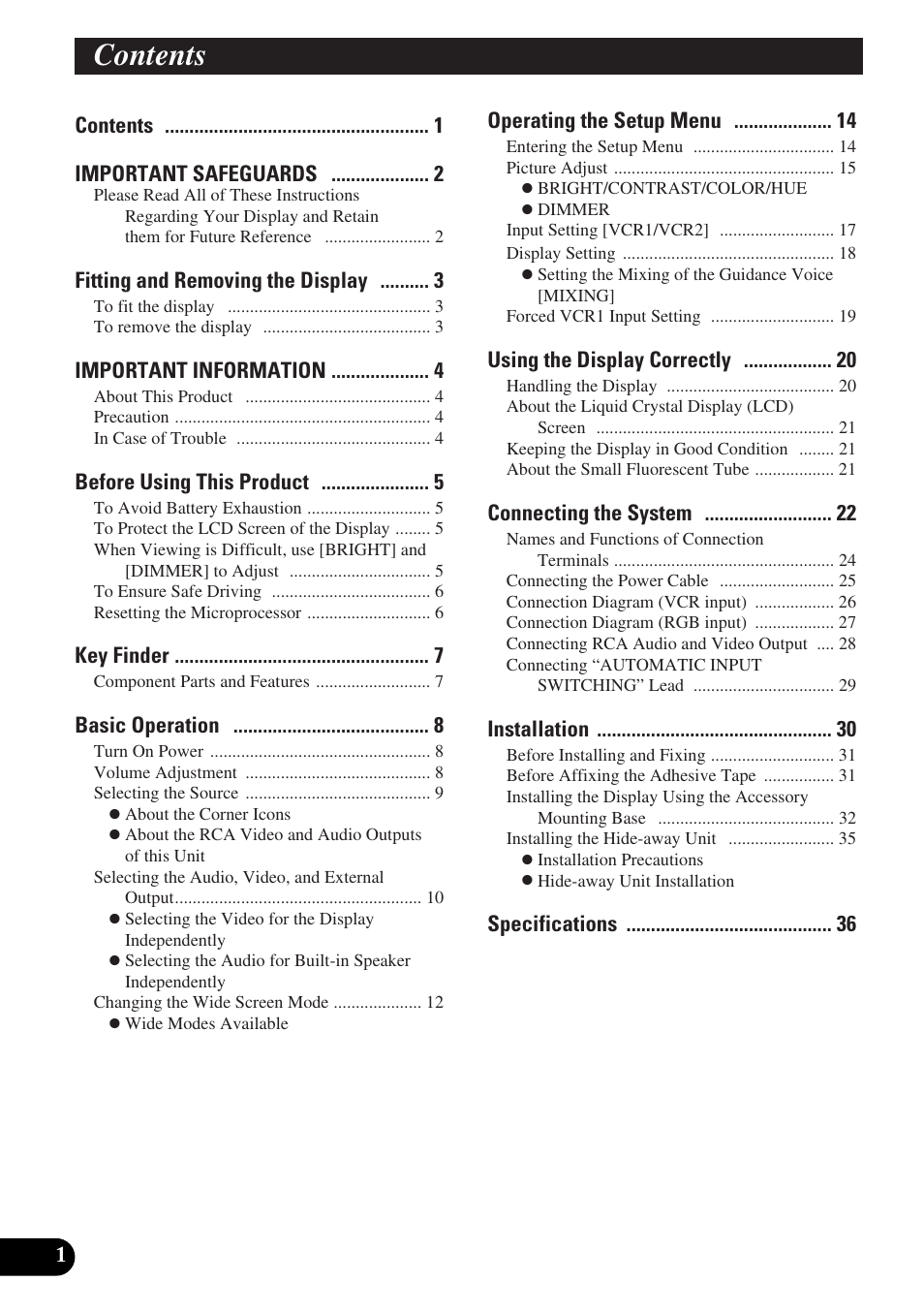 Pioneer AVD-W6010 User Manual | Page 2 / 112