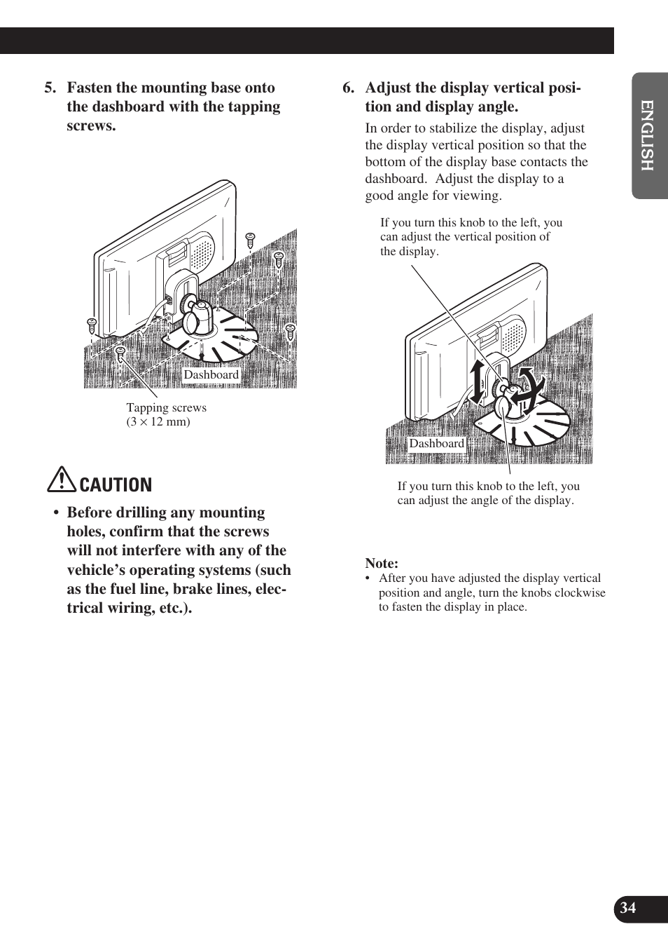 Caution | Pioneer AVD-W6010 User Manual | Page 35 / 112