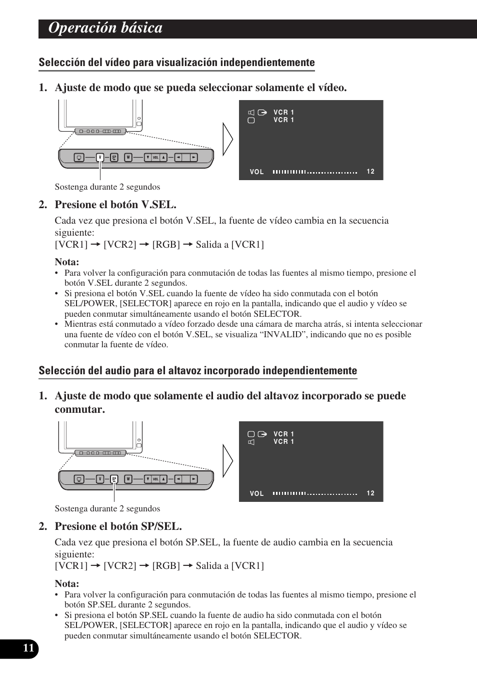 Operación básica | Pioneer AVD-W6010 User Manual | Page 48 / 112