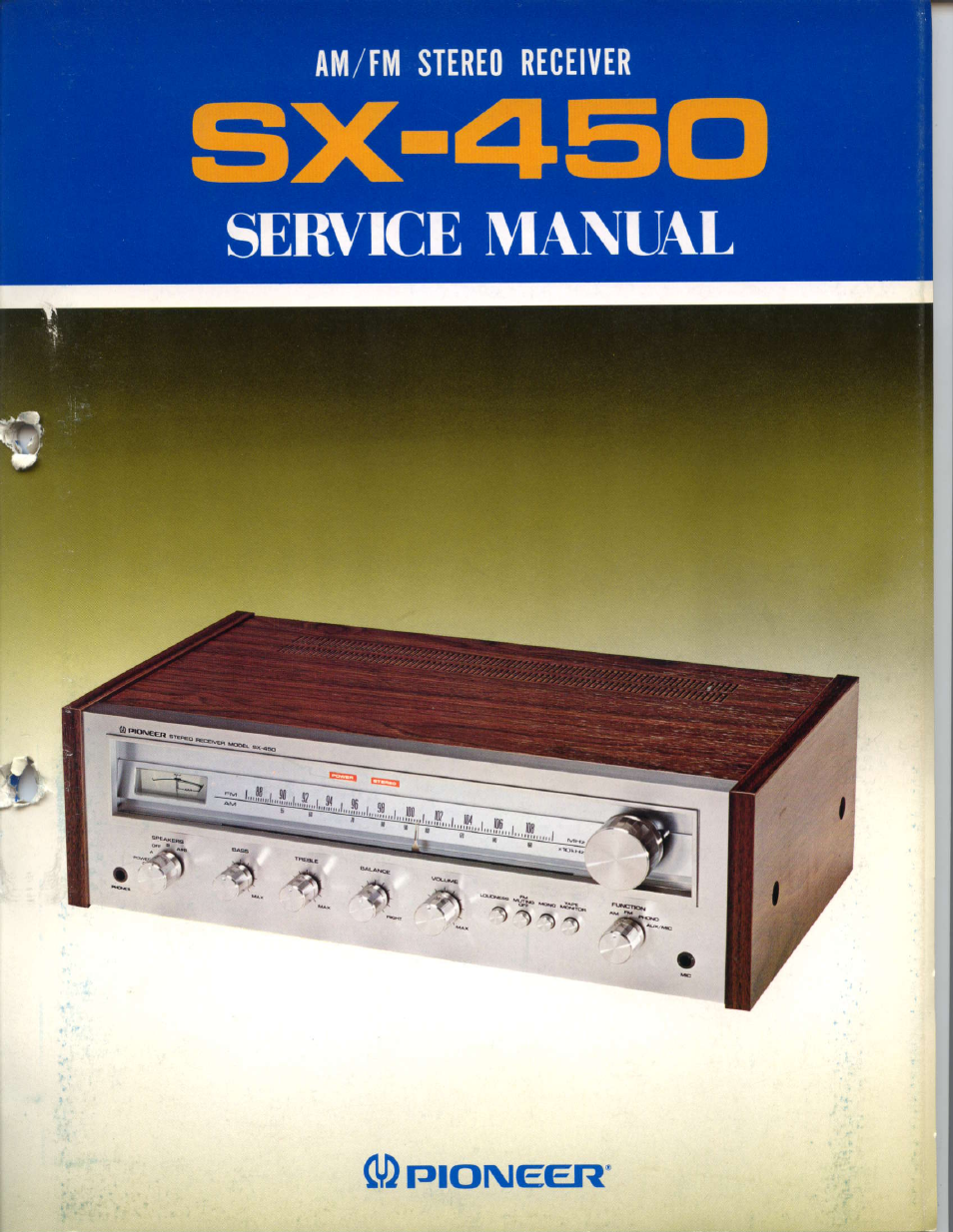 Pioneer sx-450 User Manual | 12 pages